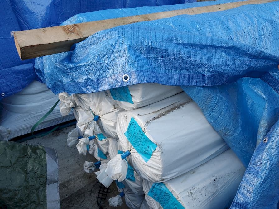 Verpackte Geotextilien